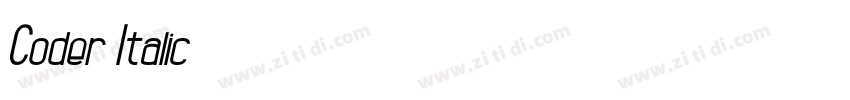 Coder Italic字体转换